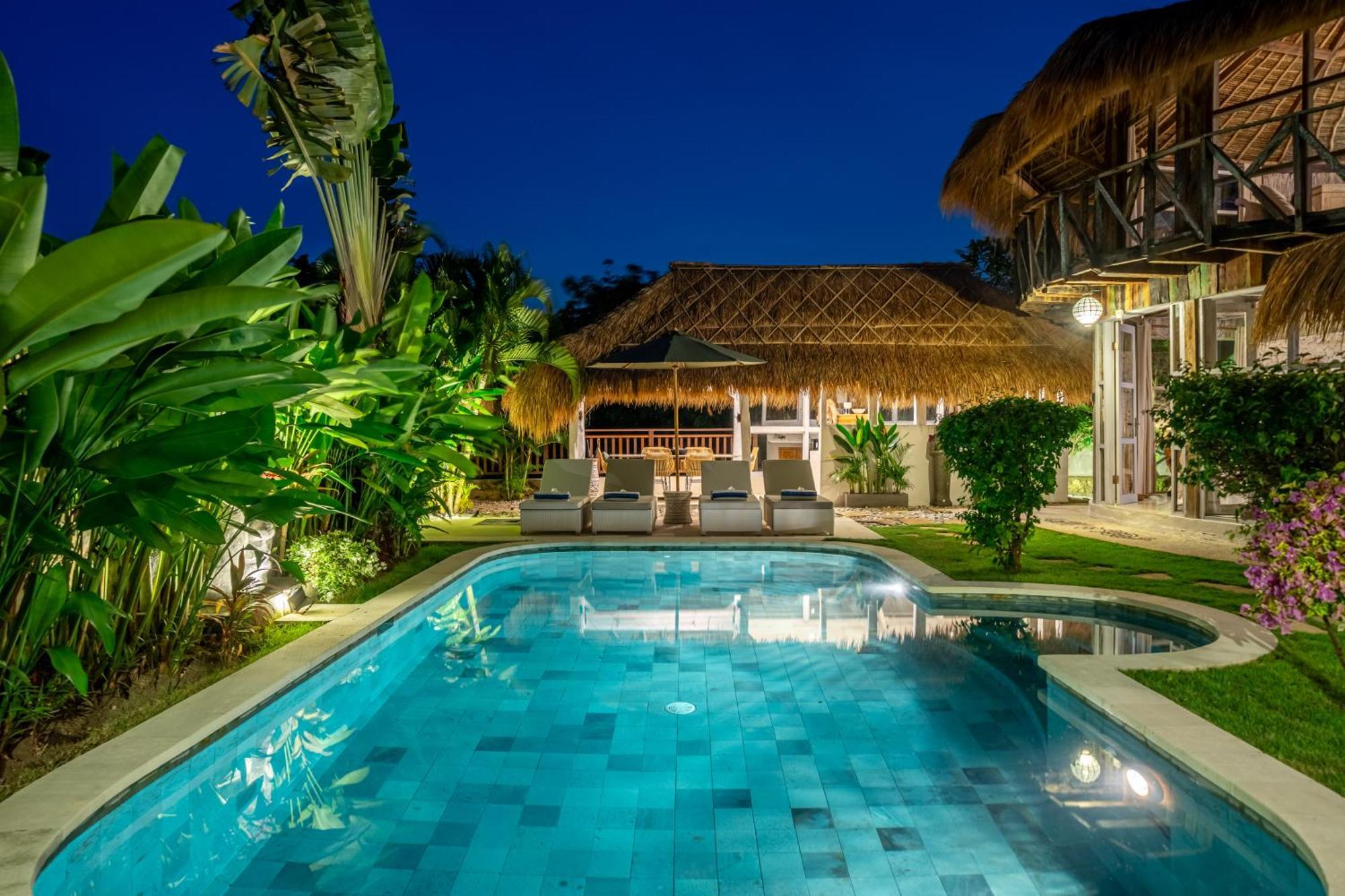 Balangan Beach Villa Idaman Bungalows 金巴兰 外观 照片