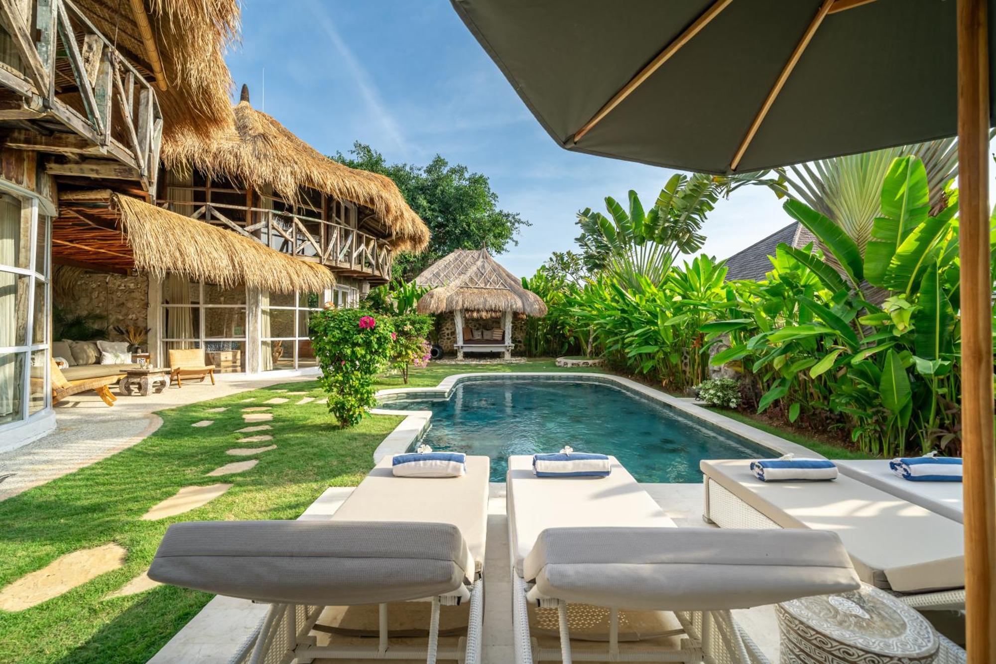 Balangan Beach Villa Idaman Bungalows 金巴兰 外观 照片
