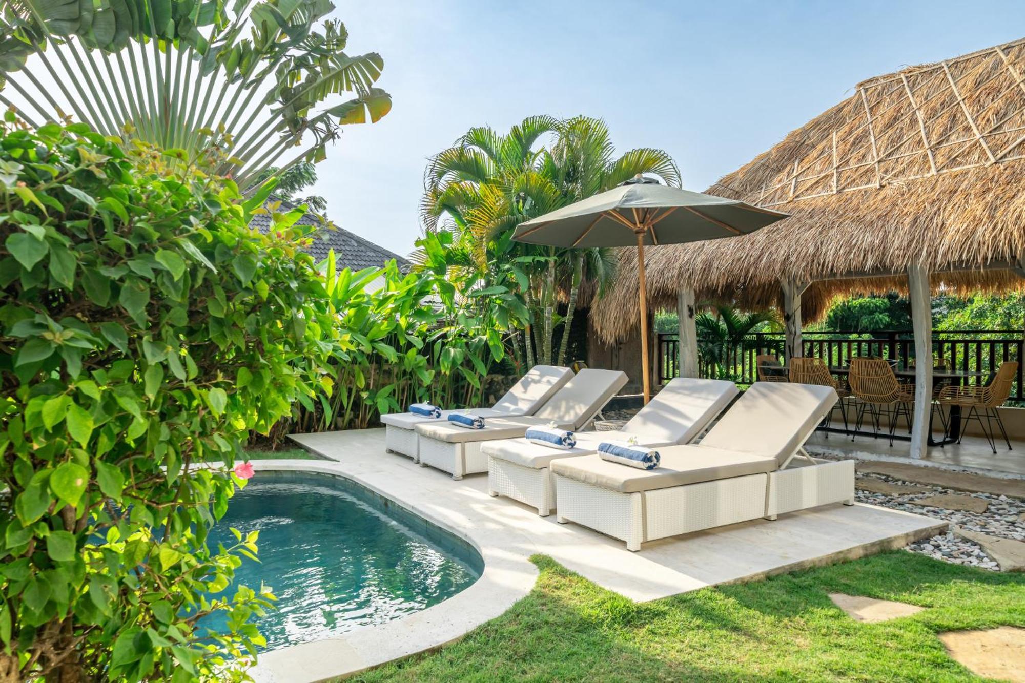 Balangan Beach Villa Idaman Bungalows 金巴兰 外观 照片