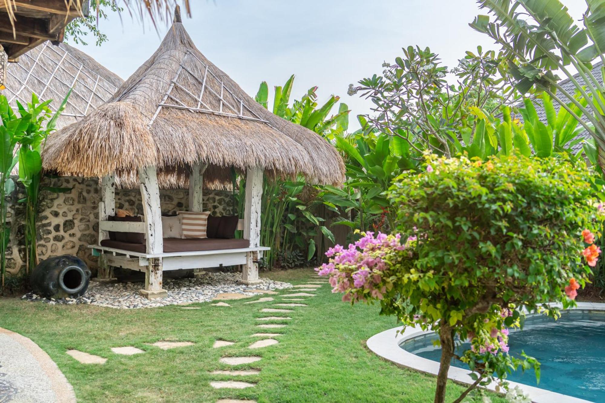 Balangan Beach Villa Idaman Bungalows 金巴兰 外观 照片