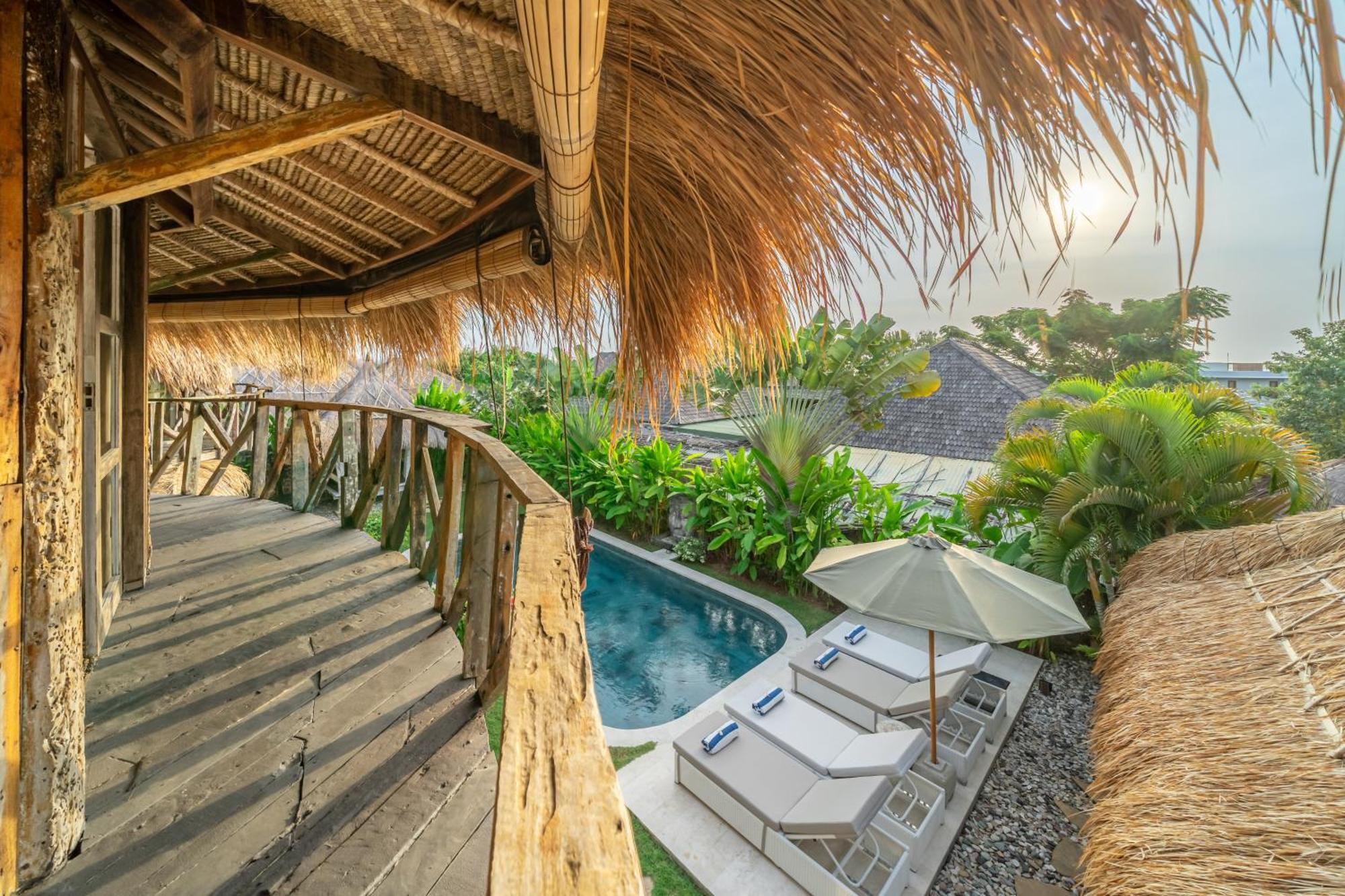 Balangan Beach Villa Idaman Bungalows 金巴兰 外观 照片
