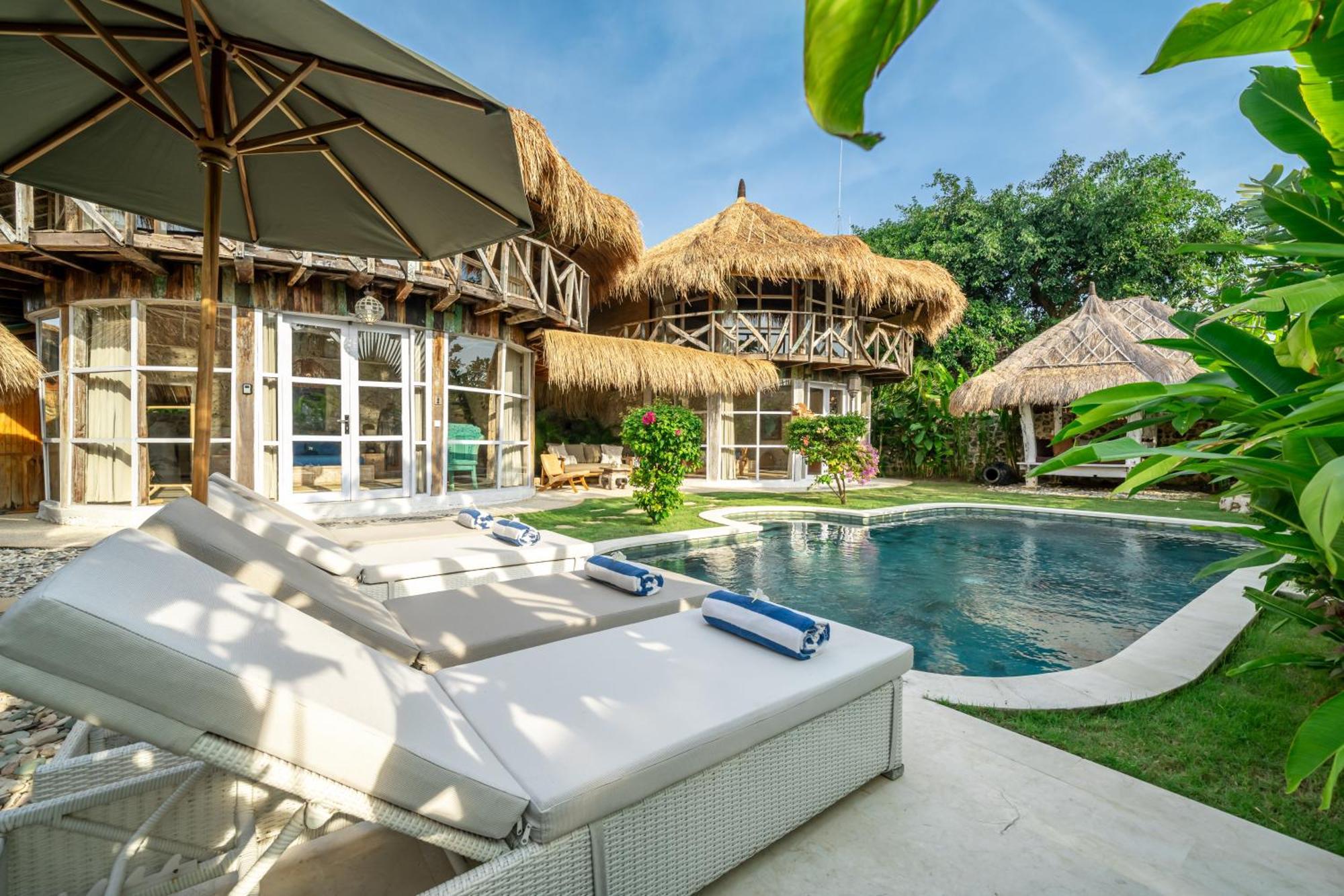 Balangan Beach Villa Idaman Bungalows 金巴兰 外观 照片