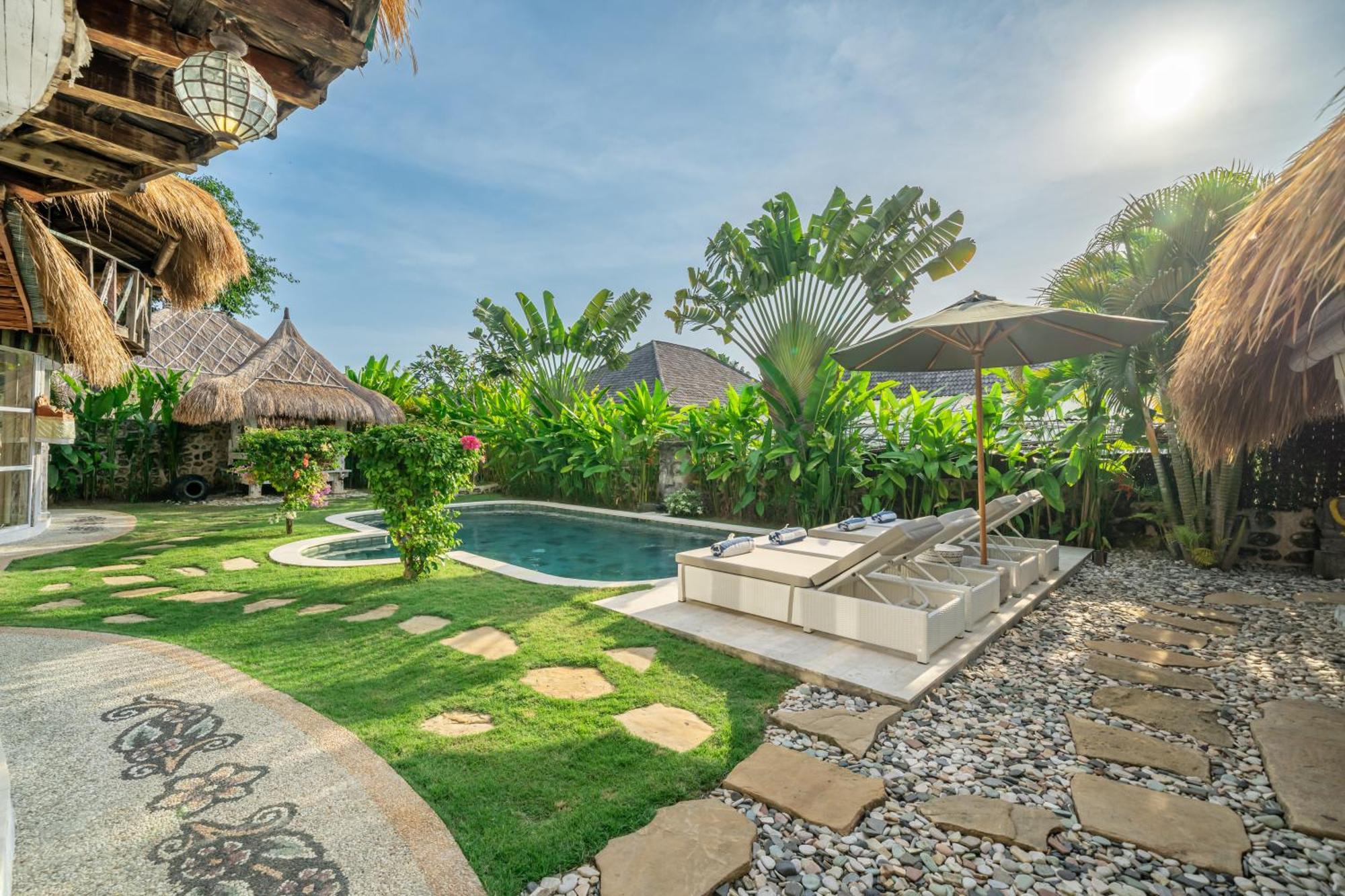 Balangan Beach Villa Idaman Bungalows 金巴兰 外观 照片
